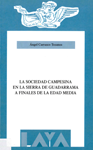 Portada del libro La sociedad campesina en la Sierra de Guadarrama a finales de la Edad Media