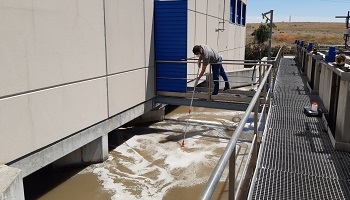 ​Muestreo en estaciones de depuración 14/07/20 EDAR LA GAVIA (Madrid)