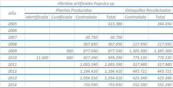 15 P.Populushibridos