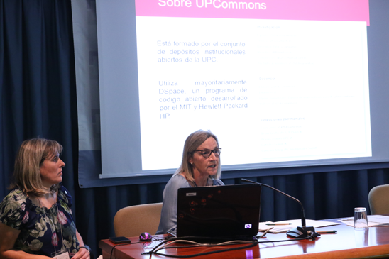 UPCommons, el Portal de acceso abierto al conocimiento de la UPC y GeoCommons, proyecto de geolocalización de documentos, Roser Gómez y Montserrat Méndez