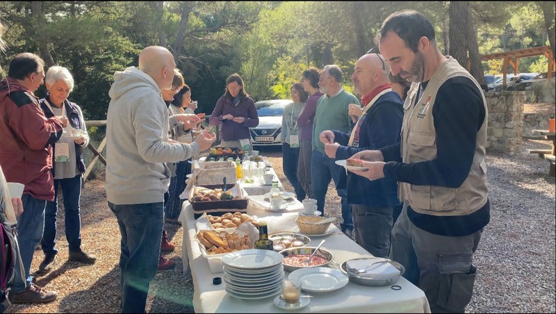 Desayuno al aire libre