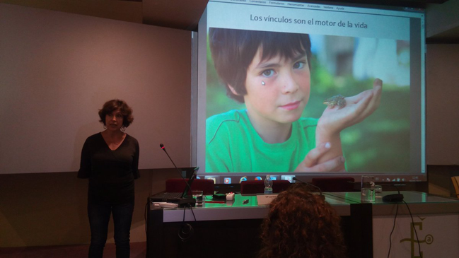 Mari Luz durante la presentación de la Red Estatal de Equipamientos y entidades de educación ambiental.