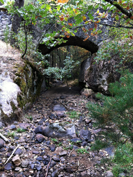 Puente Negro durante el estiaje