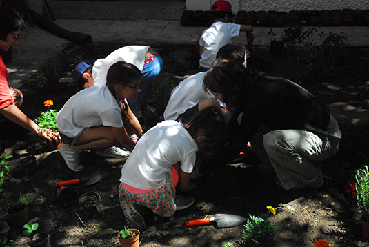 30 Aniversario CENEAM. Taller Jardín de la exposición "Hogar Verde Hogar"