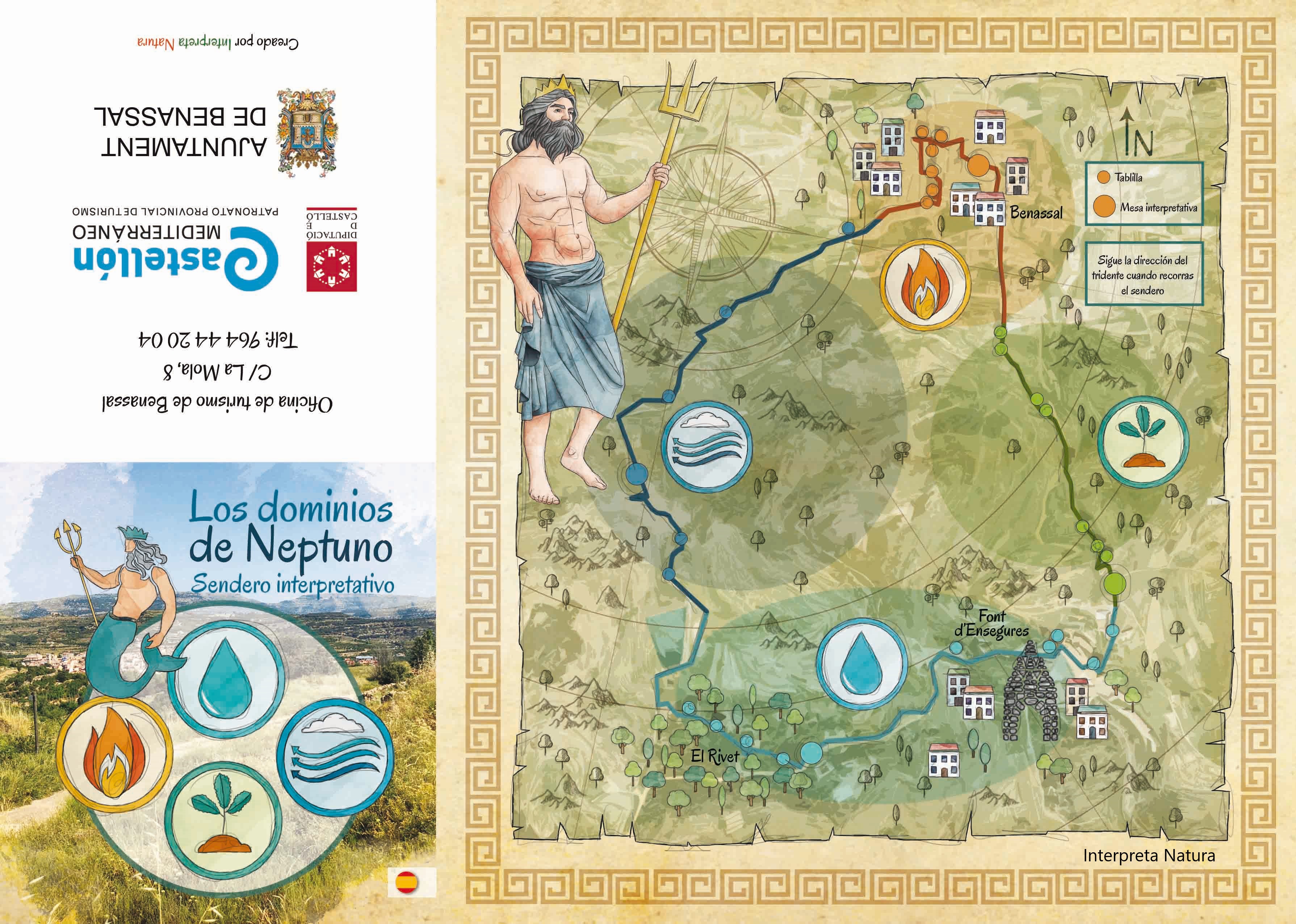 Visita teatralizada "Los dominios de Neptuno", en Benassal.	Interpreta Natura