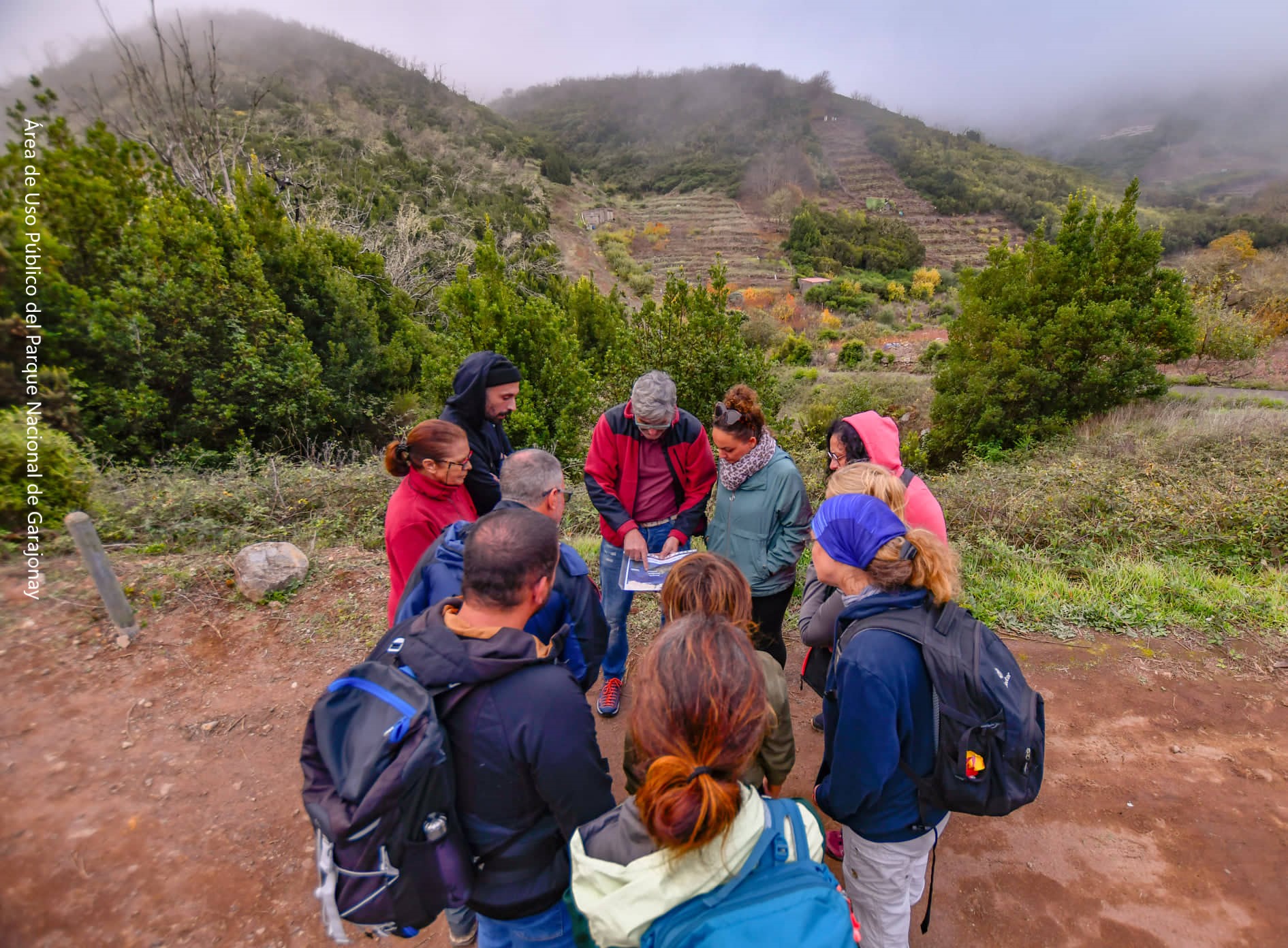 Visita guiada interpretativa en el Parque Nacional de Garajonay.	Área de Uso Público del Parque Nacional de Garajonay