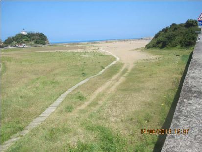 Plan PIMA Adapta – Proyecto de restauración de la duna de la playa de Santiago.(Itinerarios peatonales). Antes