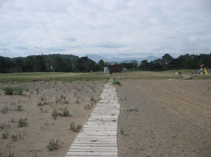 Plan PIMA Adapta – Proyecto de restauración de la duna de la playa de Santiago.(Itinerarios peatonales). Antes.