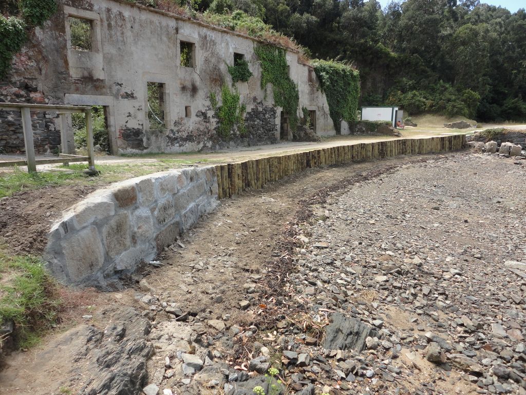 Estabilización de la playa de Bestarruza (T.M.  de Murgados). Después de las obras