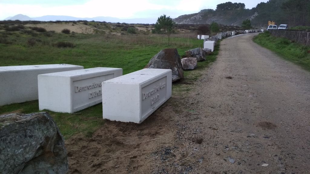 Mantenimiento y conservación IV. Delimitación de accesos playas Porto do Son (Durante las obras)