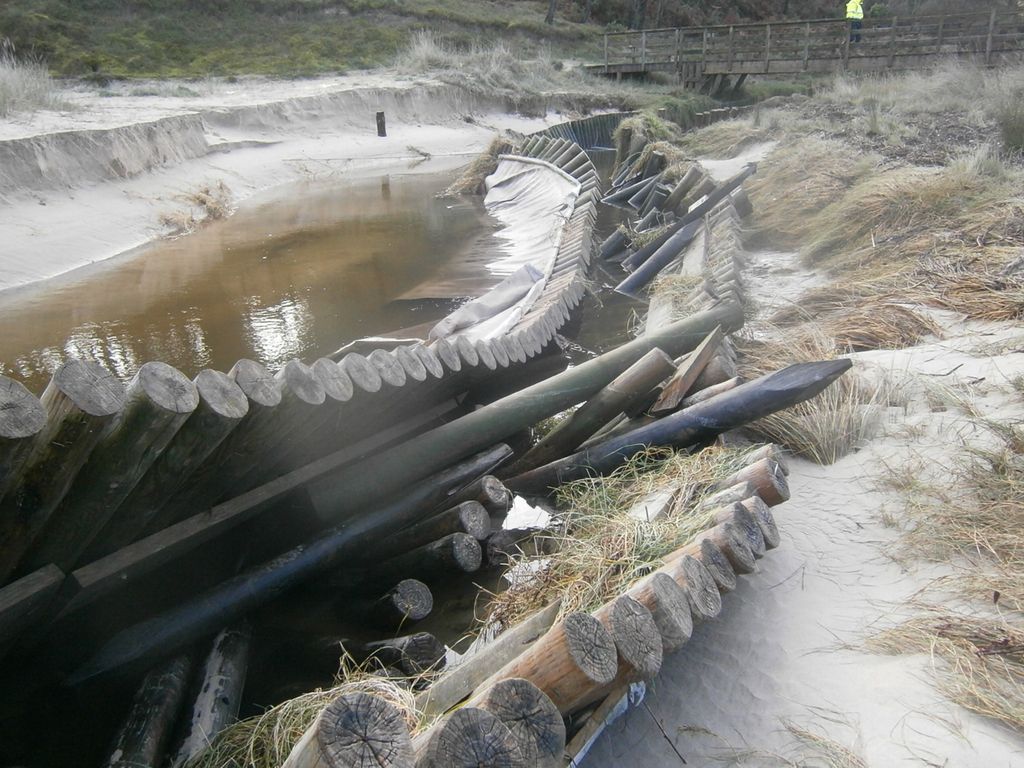 Mantenimiento y conservación IV. Trabajos en playa de Os Muiños (Muxia) (Antes de las obras)