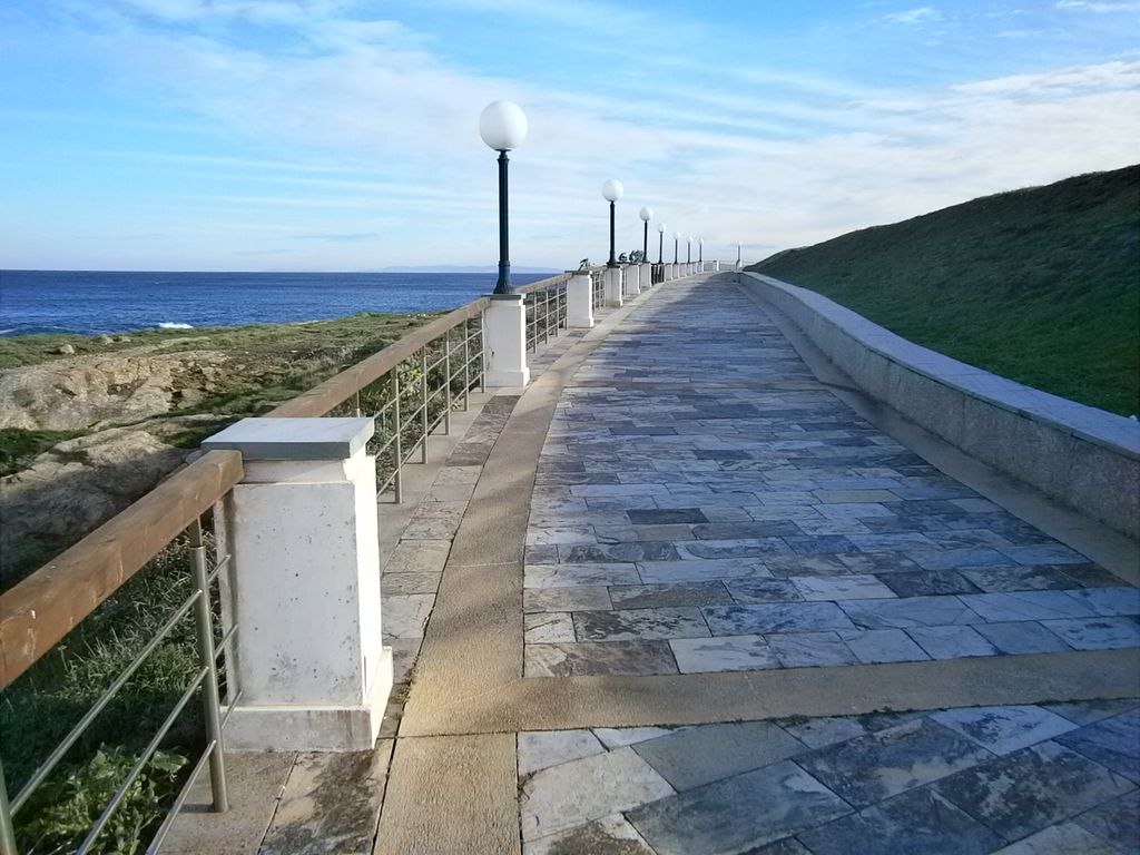 Paseo senda marítima Caión (A Laracha). Paseo peatonal 3ª fase.
