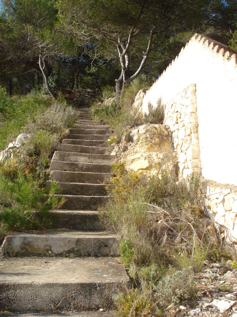 Actuaciones en la cala de l'Advocat (antes)