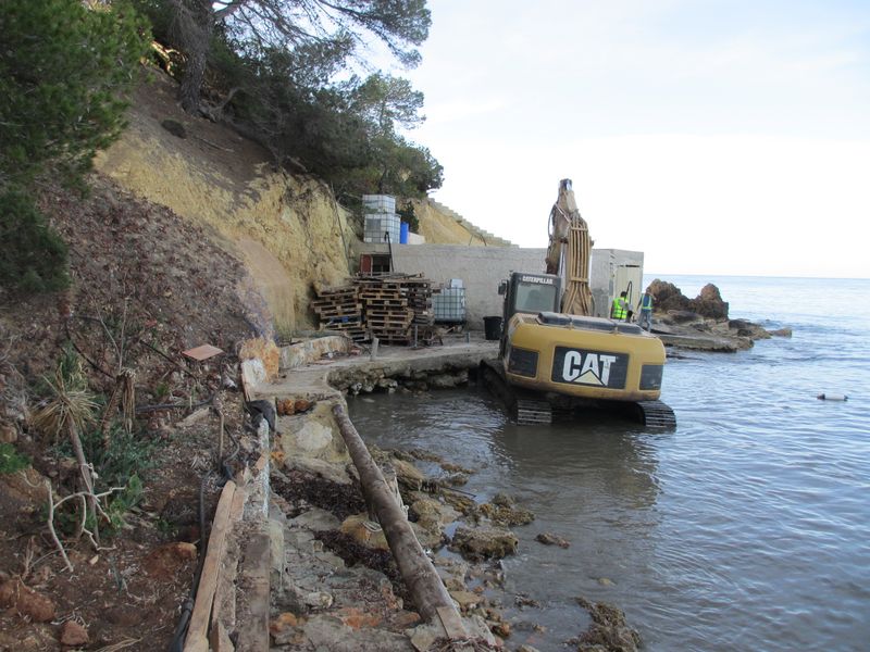 Durante las obras