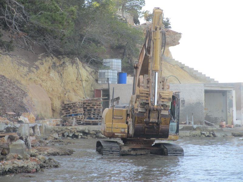 Durante las obras