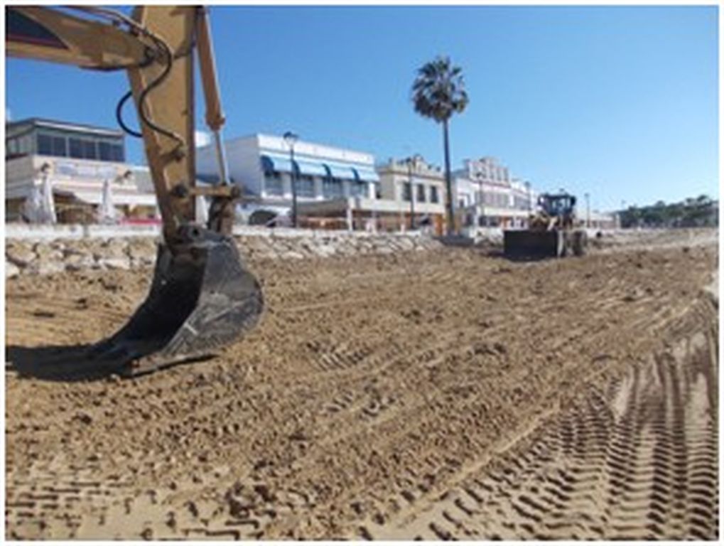 Retirada de escollera playa Punta Montijo (Después)