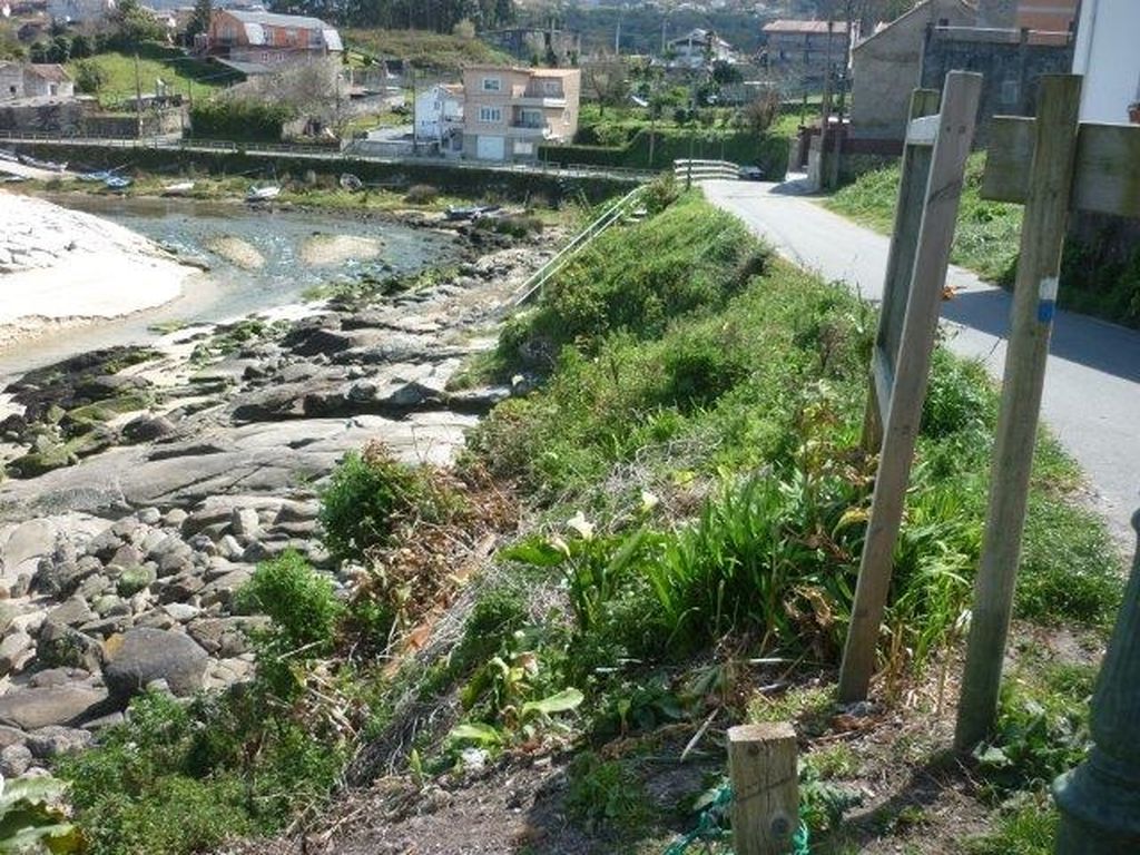 Ampliación del paseo en Loira (Marín). Antes de las obras