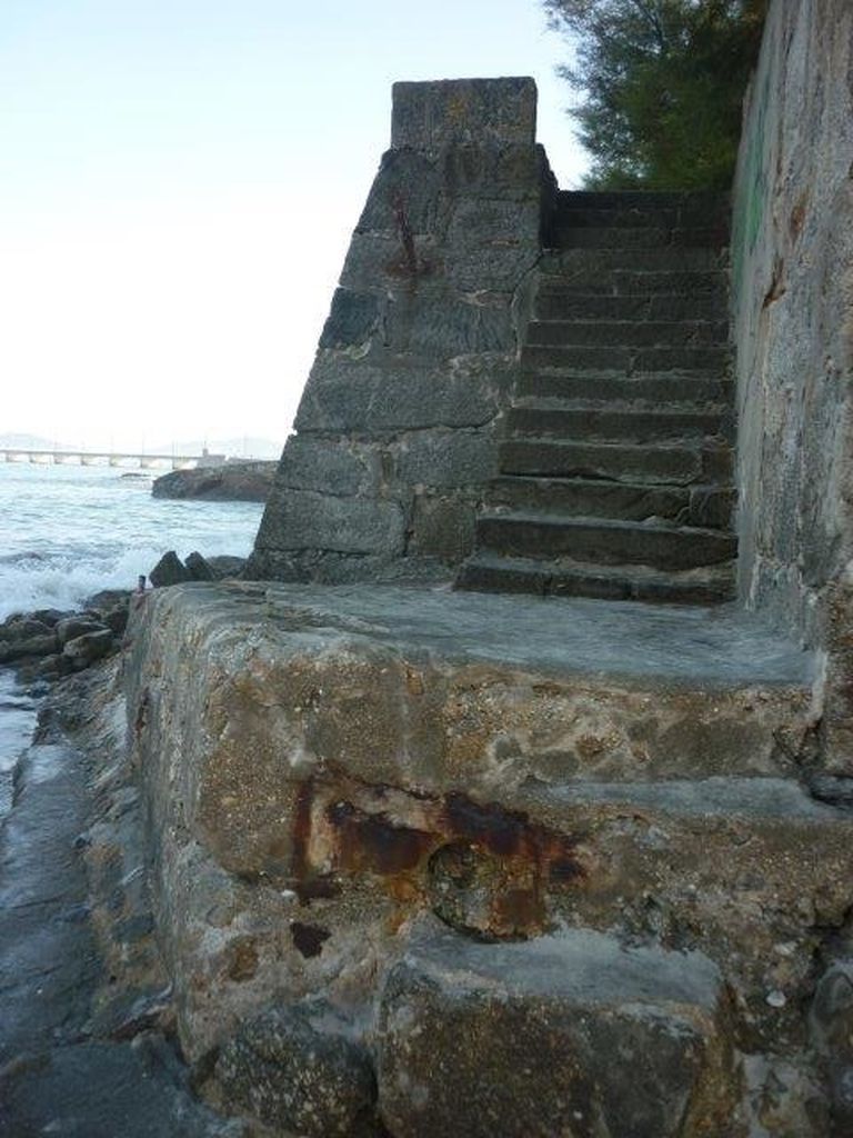 Reparación de rampa en Coruxo (Vigo). Antes de las obras