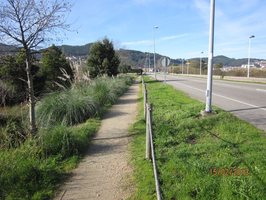 Senda en A Foz (T.M.  de Baiona). Antes de las obras