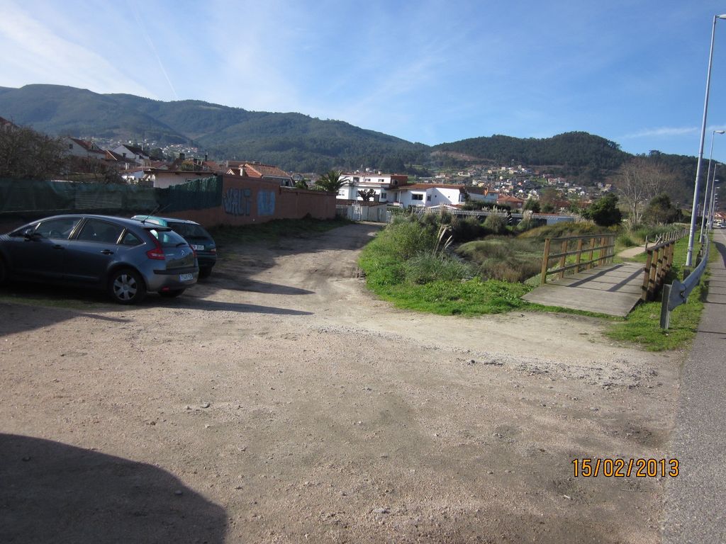 Senda en A Foz (T.M.  de Baiona). Antes de las obras