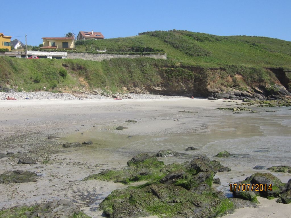 Playa de Bascuas (T.M. de Sanxenxo). Antes de las obras