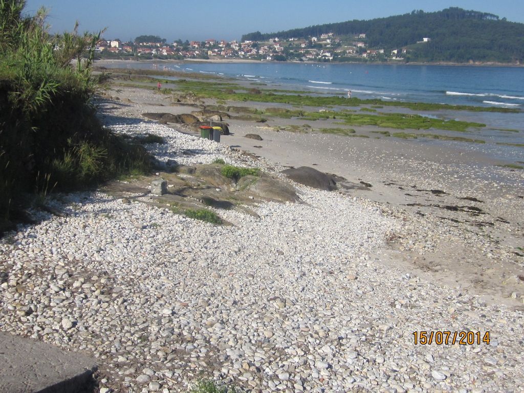 Playa de As Canas (T.M. de Nigrán). Antes de las obras