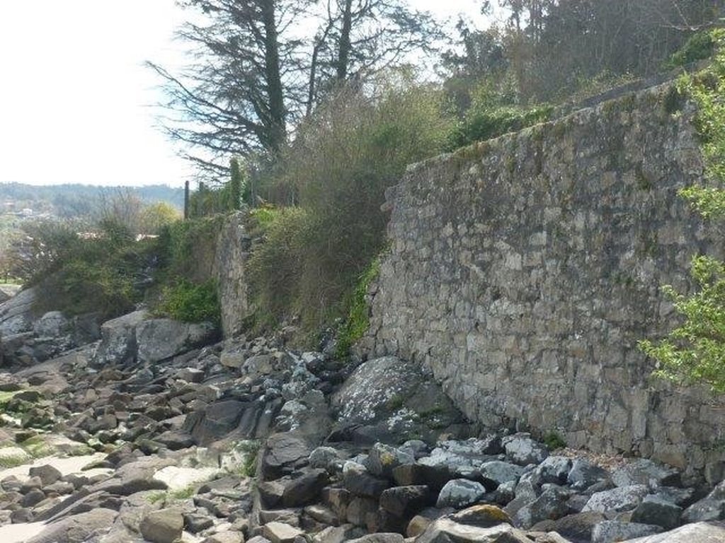 Ampliación del paseo en Loira (Marín). Antes de las obras