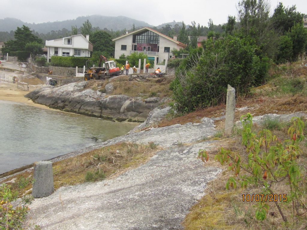 Senda de conexión entre Vilariño y Aldán (T.M. de Cangas). Antes de las obras