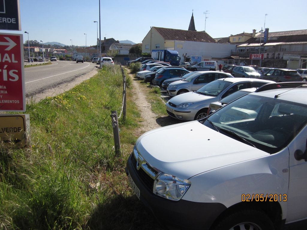 Senda en A Foz (T.M.  de Baiona). Antes de las obras