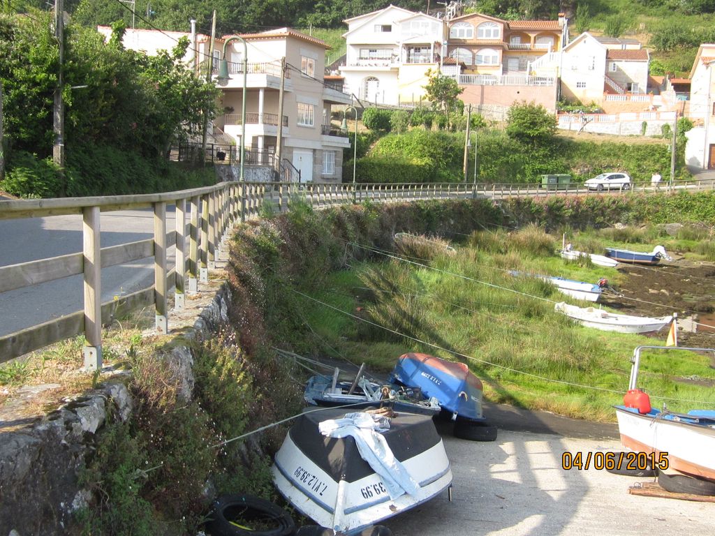 Ampliación del paseo en Loira (Marín). Antes de las obras