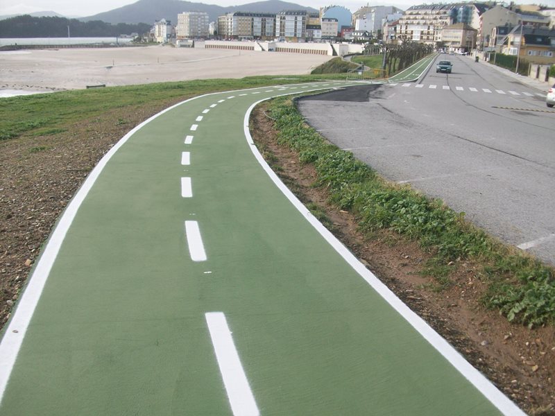 Carril-bici Rapadoira-Llas, fase I. Después