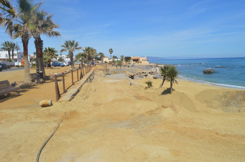 Playas de Mojácar (Durante las obras)