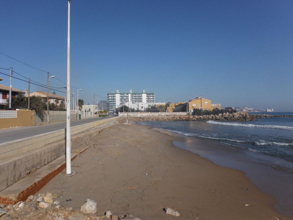 Playa del Cordobés (Cullera). Antes de las obras