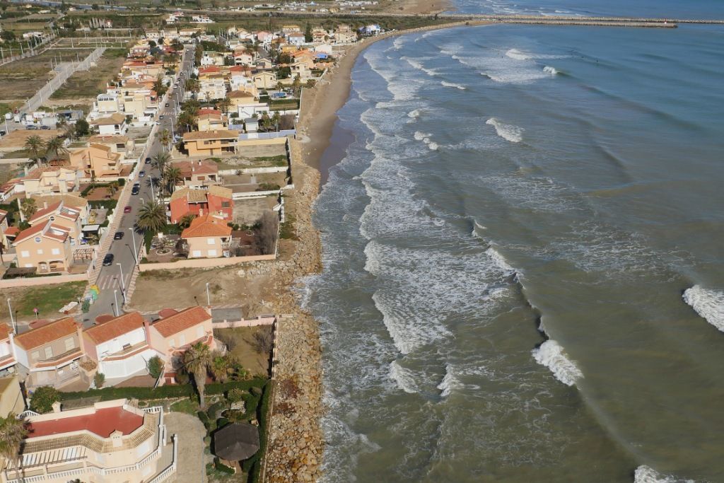 Playa de Marenyet. Antes de las obras