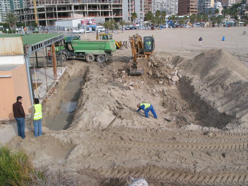 Demolición de restaurante (Durante de las obras)