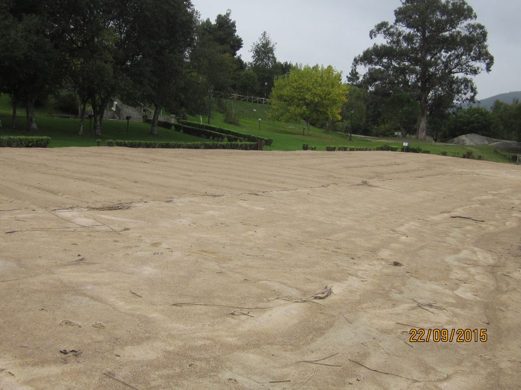 Aporte de arena en la playa fluvial de Vilarello (T.M. de Valga). Después de las obras