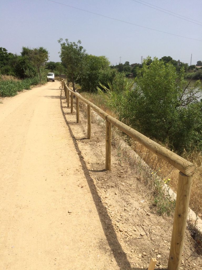 Después de las obras (Sendero en Alcalá del Río (T.M. Alcalá del Río))