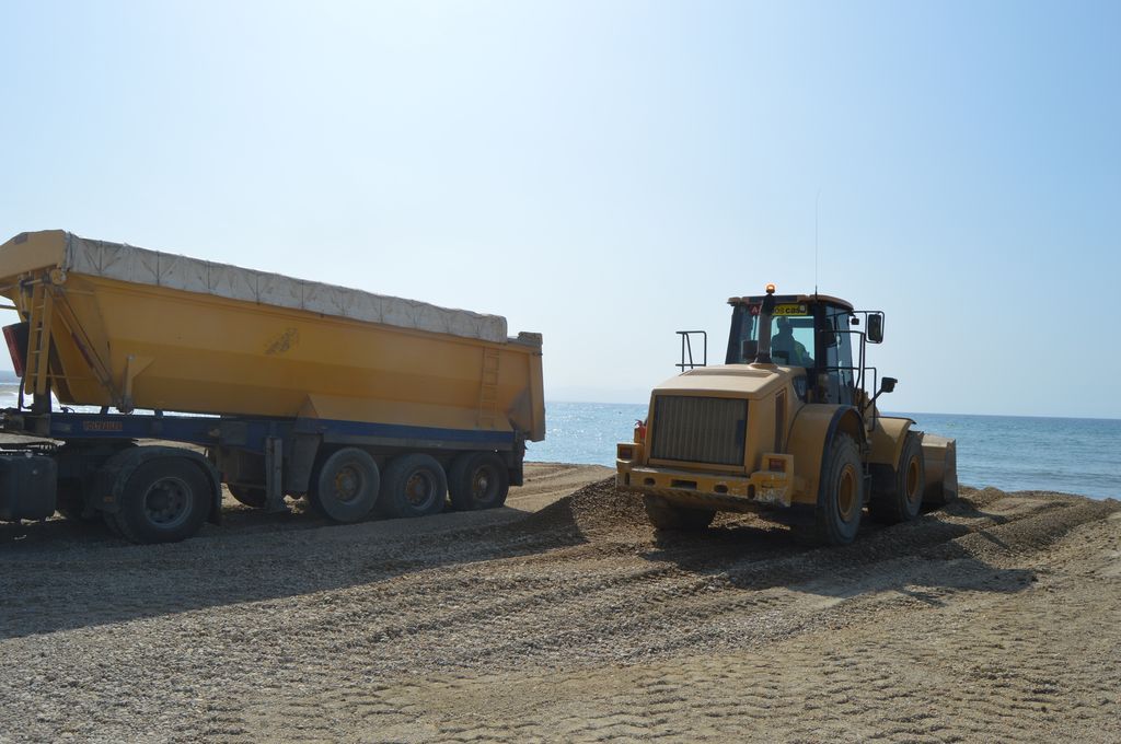 Playa de Costacabana (Durante las obras)