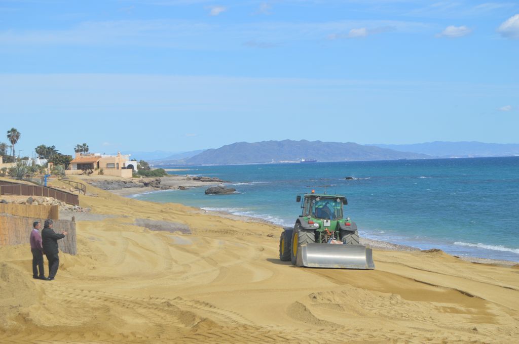 Playas de Mojácar (Durante las obras)