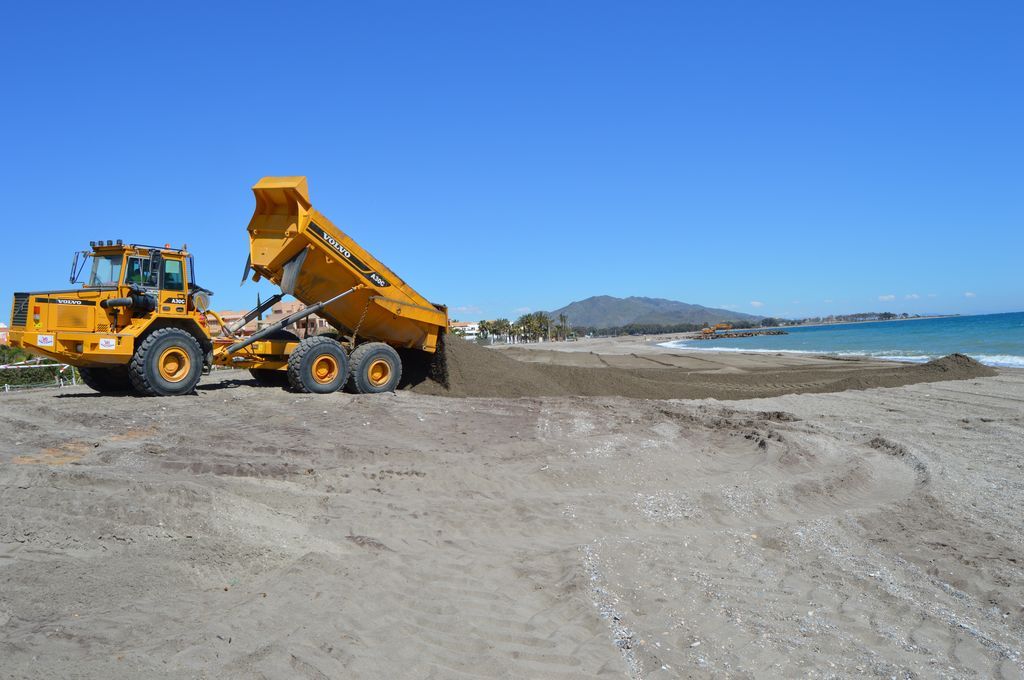 Playazo de Vera (Durante las obras)