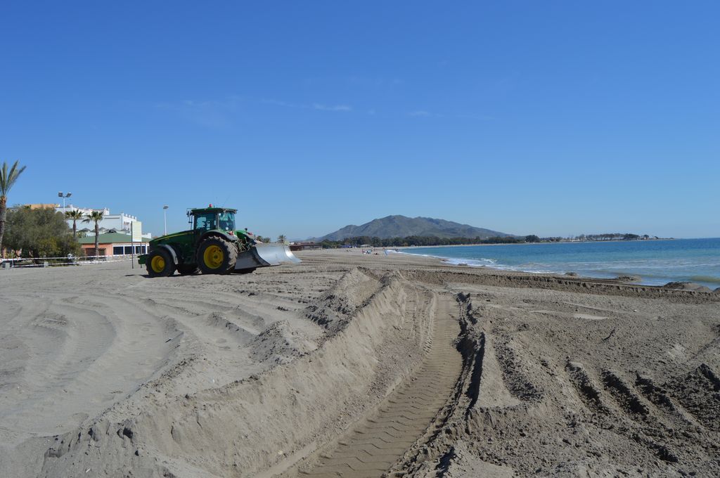 Playazo de Vera (Durante las obras)