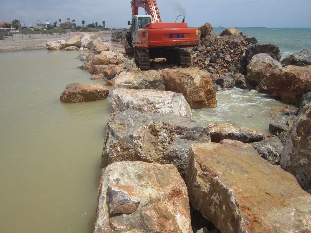 Mantenimiento y conservación de la costa de Castellón (Burriana) - Durante de las obras