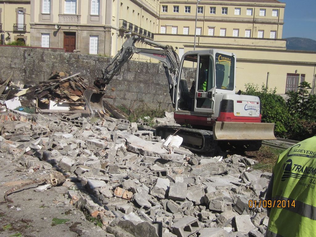 O Cabo (T.M. de Pontevedra).  Durante las obras