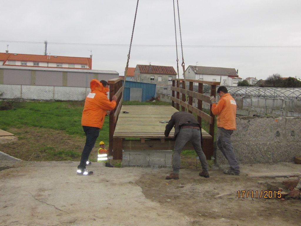 Apertura del tránsito en O Esteiro (Vilanova). Durante