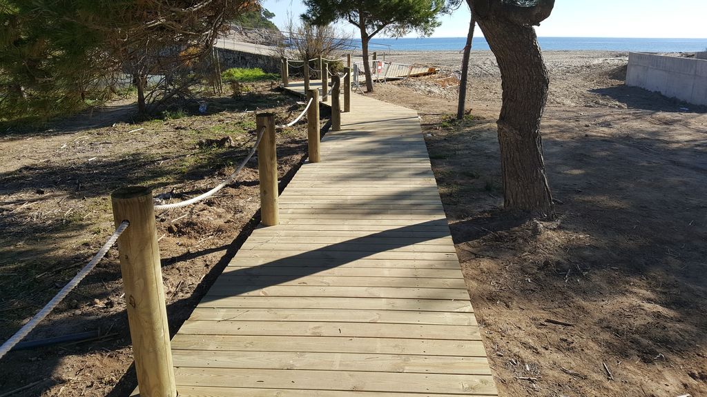 Después de las obras. Pasarela Cañamel