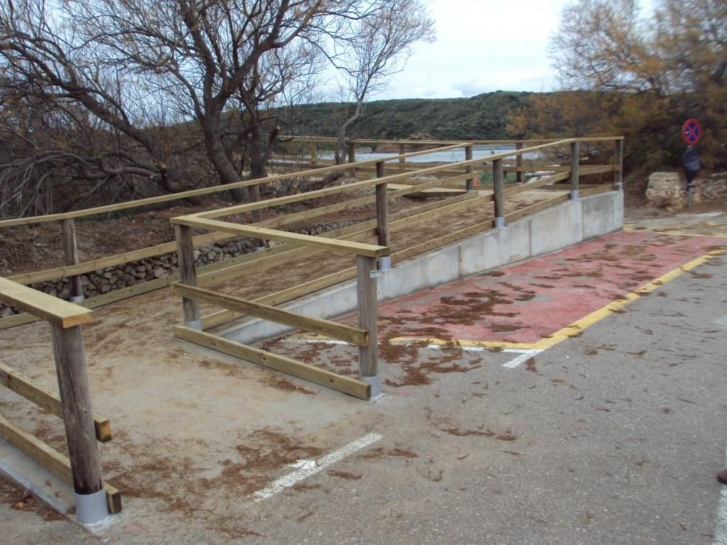 Reparación de pasarelas de madera en Menorca (Después de las obras)