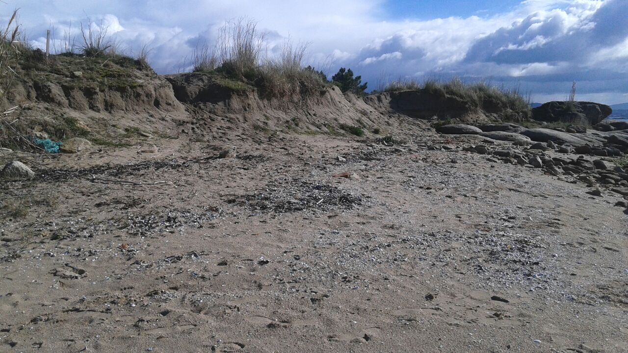 Playa de Carragueiros (T.M. de Boiro). Antes de las obras