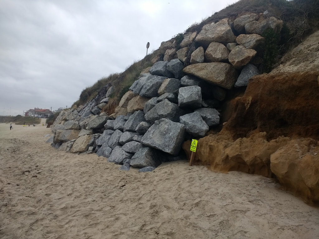 Mantenimiento y conservación V. Carballo. Playa de Razo - Mejora para la protección del DPMT (Antes de las obras)