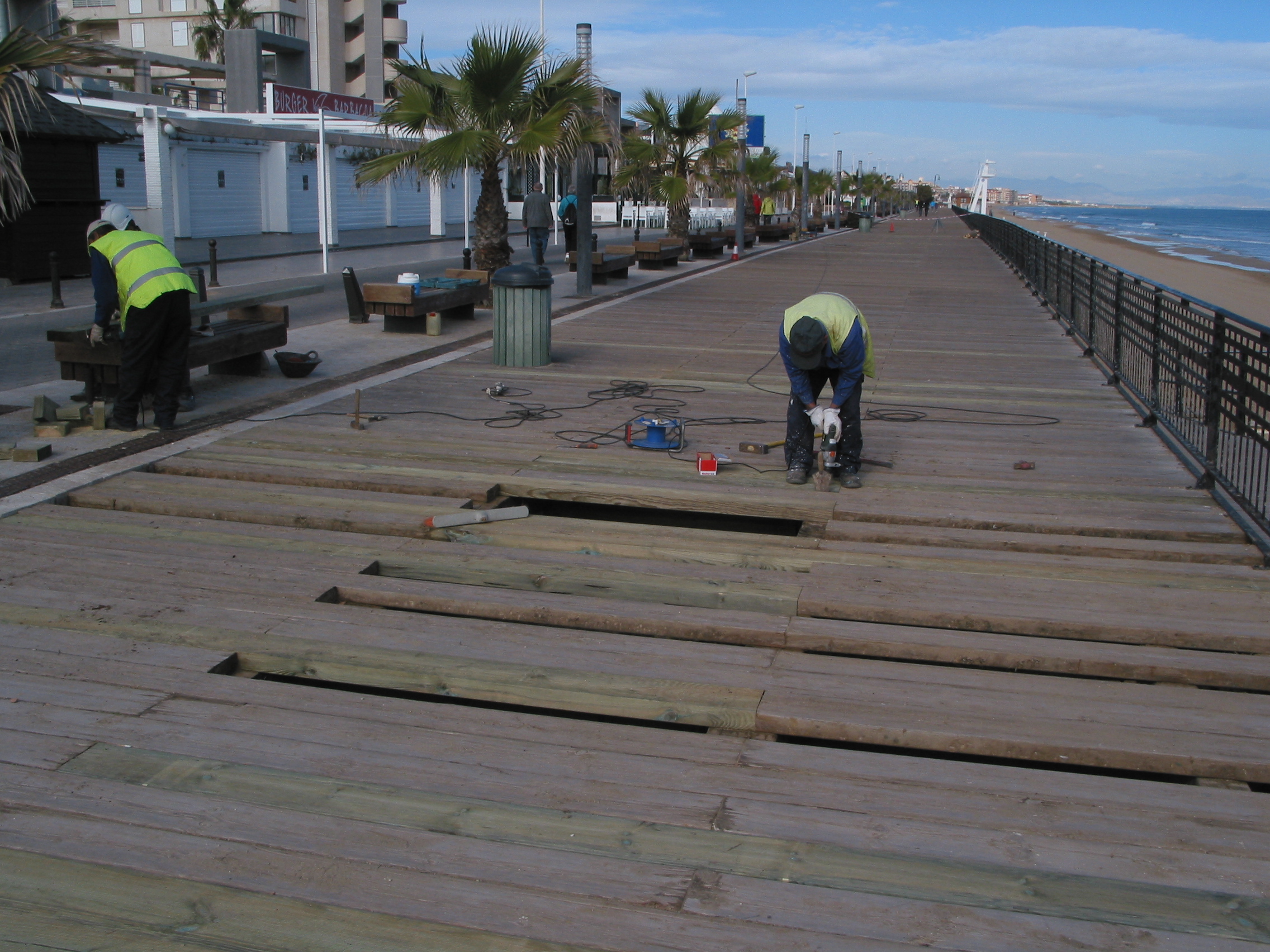 Durante las obras