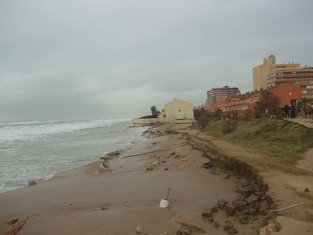 Playa de La Goleta. Antes de las obras 